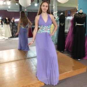 Precious Divas Rhinestoned Cut Out Dress